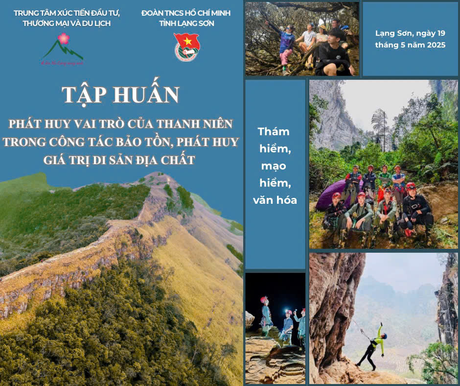 Tập huấn phát huy vai trò thanh niên trong bảo tồn di sản công viên địa chất toàn cầu UNESCO Lạng Sơn
