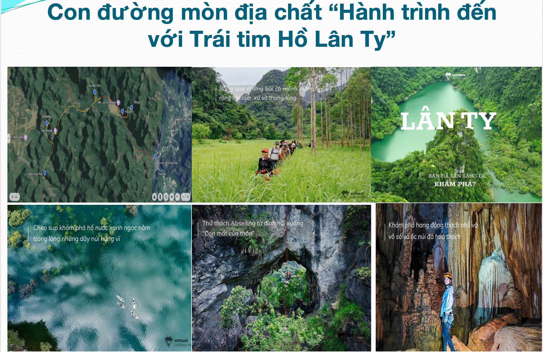 Con đường mòn địa chất Hành trình đến với Trái tim Hồ Lân Ty