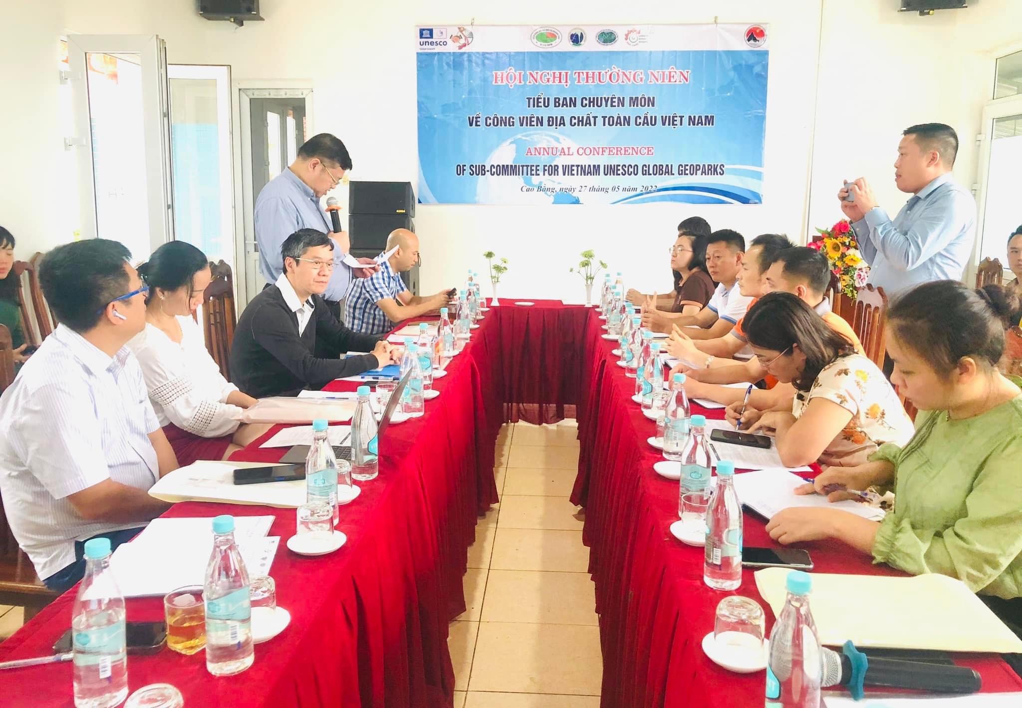 Tham dự Hội nghị thường niên Tiểu ban chuyên môn Công viên địa chất toàn cầu tại Cao Bằng