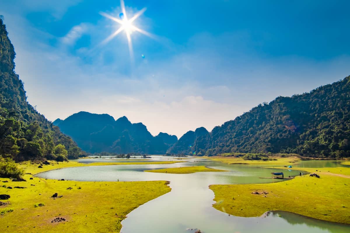 Trải nghiệm hoạt động du lịch mùa nước dâng tại thung lũng Đồng Lâm