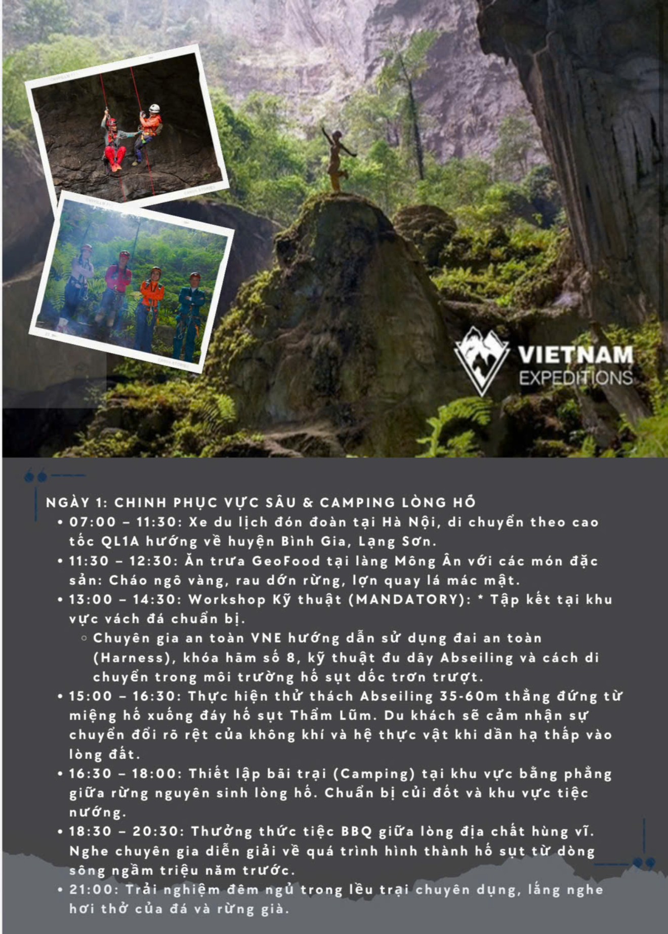 Demo tour Cuộc viễn du kỳ vĩ Công viên địa chất toàn cầu UNESCO Lạng Sơn 13