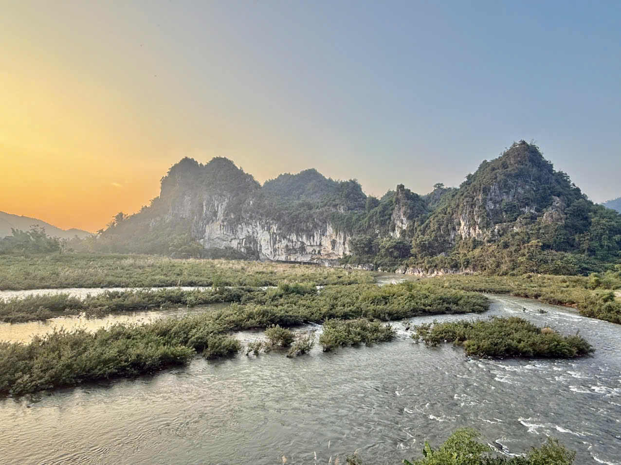 Đoàn khảo sát Điểm Cầu Khánh Khê xã Khánh Khê